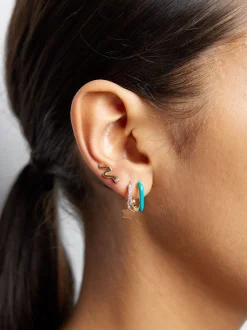 PARFOIS Kurze Ohrringe|Hoop-Ohrringe>Set Ohrringe Mit Zirkoniasteinen Mehrfarbig