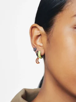 PARFOIS Kurze Ohrringe|Hoop-Ohrringe>Set Ohrringe Mit Zirkoniasteinen Mehrfarbig