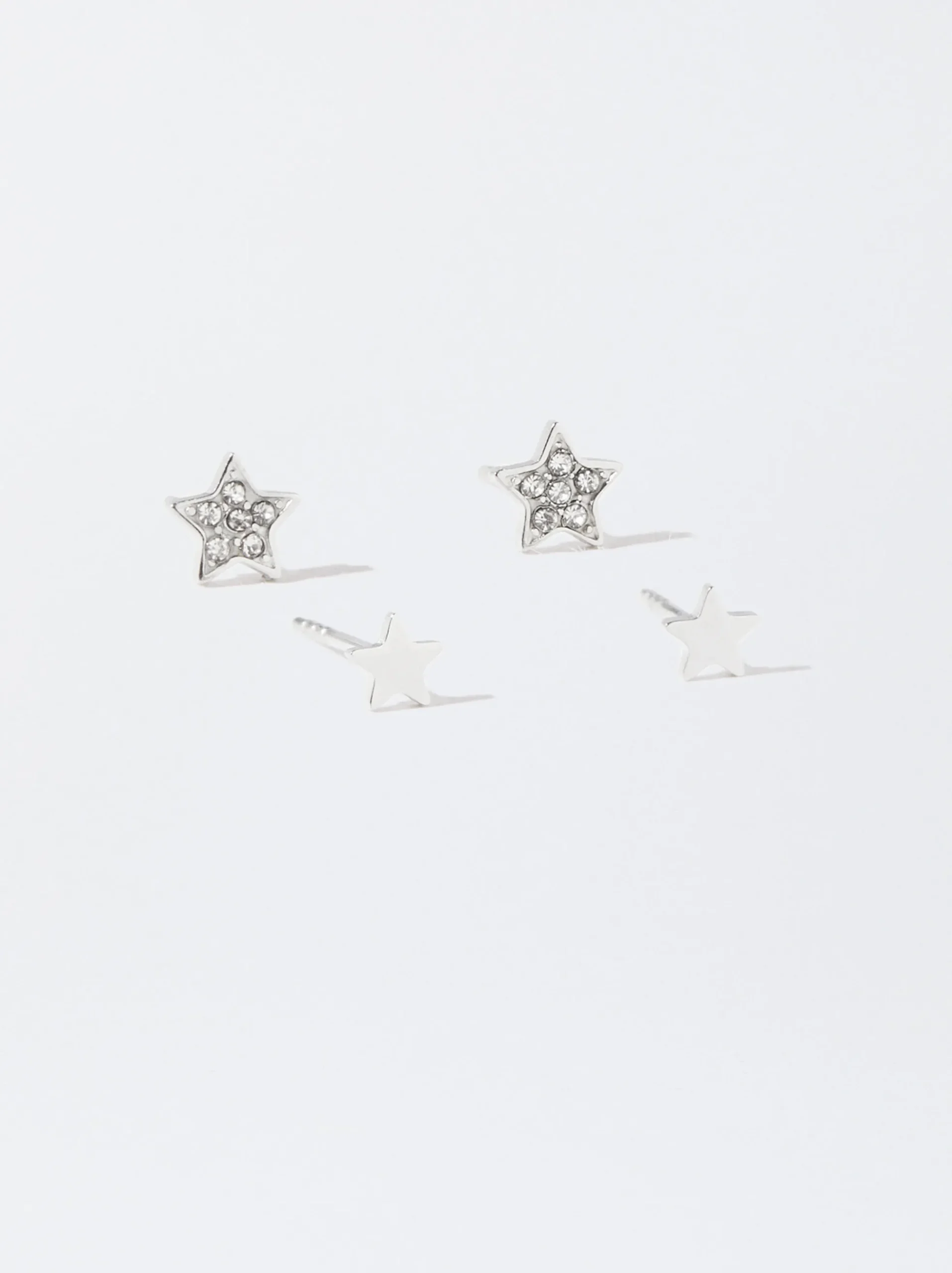 PARFOIS Halsketten|Kurze Halsketten>Set Ohrringen Aus Stahl Silber
