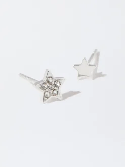 PARFOIS Halsketten|Kurze Halsketten>Set Ohrringen Aus Stahl Silber