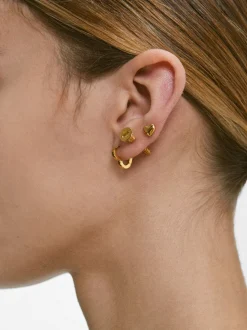 PARFOIS Basics|Kurze Ohrringe>Set Ohrringen Aus Stahl Golden