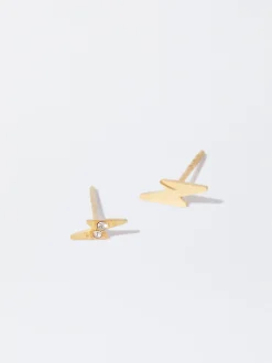 PARFOIS Halsketten|Kurze Halsketten>Set Ohrringen Aus Stahl Mit Strass Golden