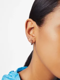 PARFOIS Kurze Ohrringe|Hoop-Ohrringe>Set Ohrringen Mit Strass Golden