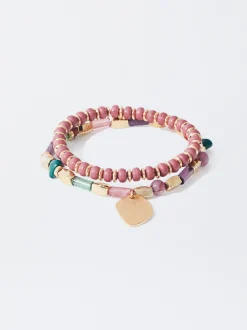 PARFOIS Set Ohrringen|Hoop-Ohrringe>Set Von Elastischen Armb&auml;ndern Mehrfarbig