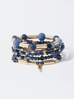 PARFOIS Kurze Halsketten>Set Von Elastischen Armbändern Mehrfarbig