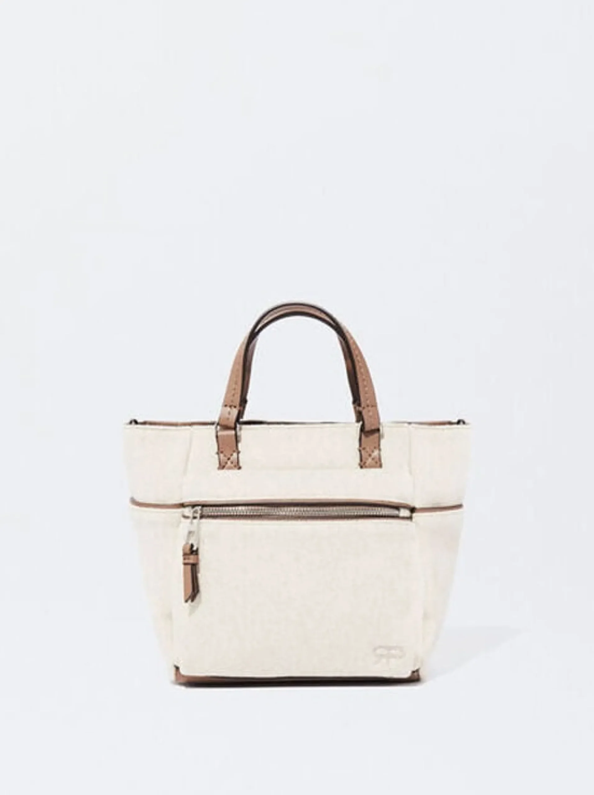 PARFOIS Basics|Strick>Shopper Aus Filz Ekrü