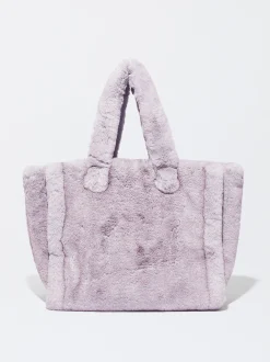 PARFOIS Rücksäcke>Shopper Aus Kunstpelz Lila