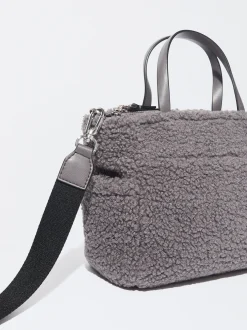 PARFOIS Rücksäcke>Shopper Aus Kunstpelz Grau