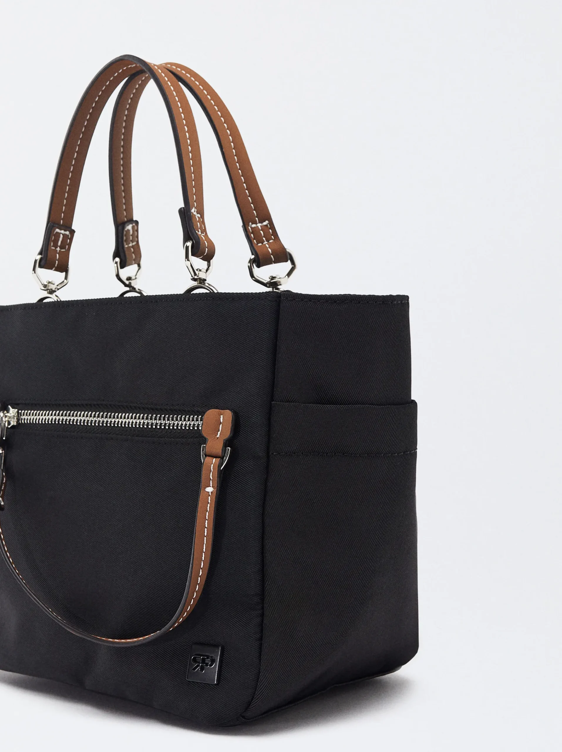 PARFOIS Schals|Schals>Shopper Aus Nylon Schwarz