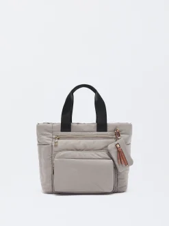 PARFOIS Taschen aus Leder NEW|Grosse Taschen>Shopper Aus Nylon Grau