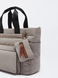 PARFOIS Taschen aus Leder NEW|Grosse Taschen>Shopper Aus Nylon Grau