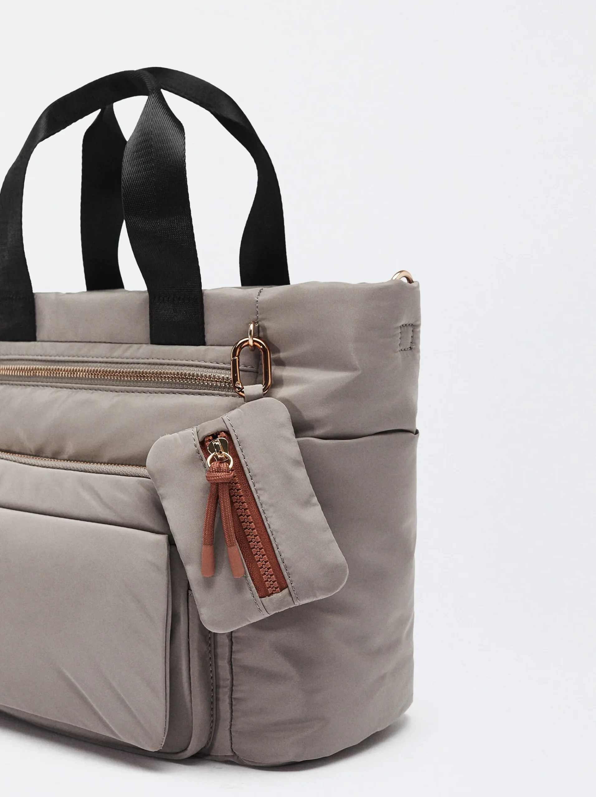PARFOIS Taschen aus Leder NEW|Grosse Taschen>Shopper Aus Nylon Grau