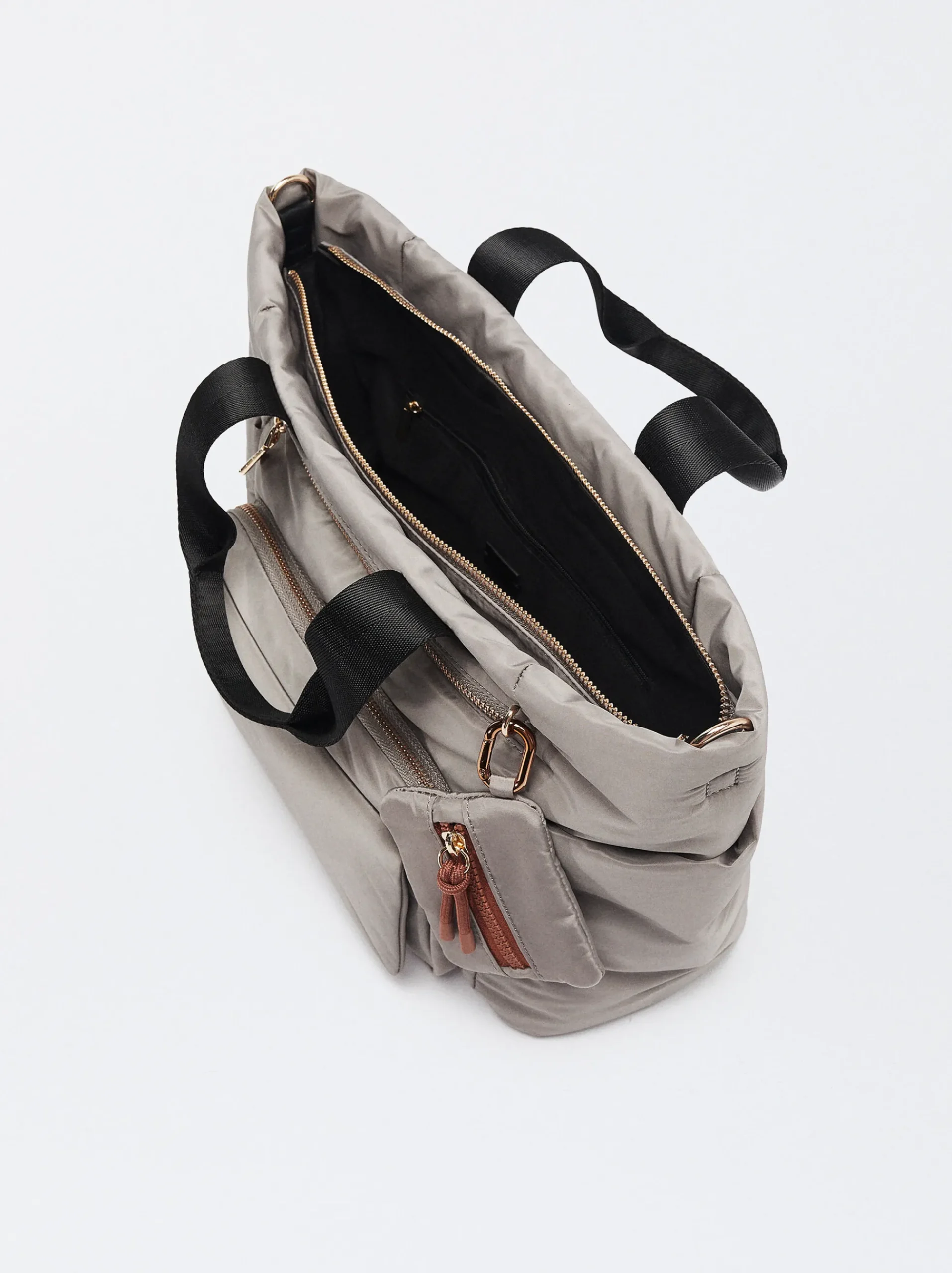 PARFOIS Taschen aus Leder NEW|Grosse Taschen>Shopper Aus Nylon Grau