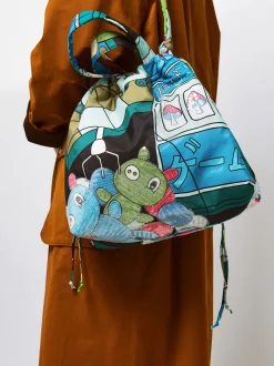 PARFOIS Rücksäcke>Shopper Aus Nylon Mit Print Mehrfarbig