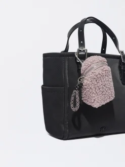 PARFOIS Rücksäcke>Shopper Aus Nylon-Imitat Mit Abnehmbarer Tasche Schwarz