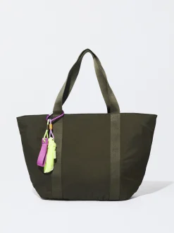 PARFOIS Basics|Umhängetaschen>Shopper Aus Recyceltem Nylon Khaki
