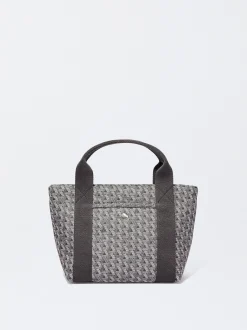 PARFOIS Schultertaschen|Taschen aus Leder NEW>Shopper Mit Print Grau