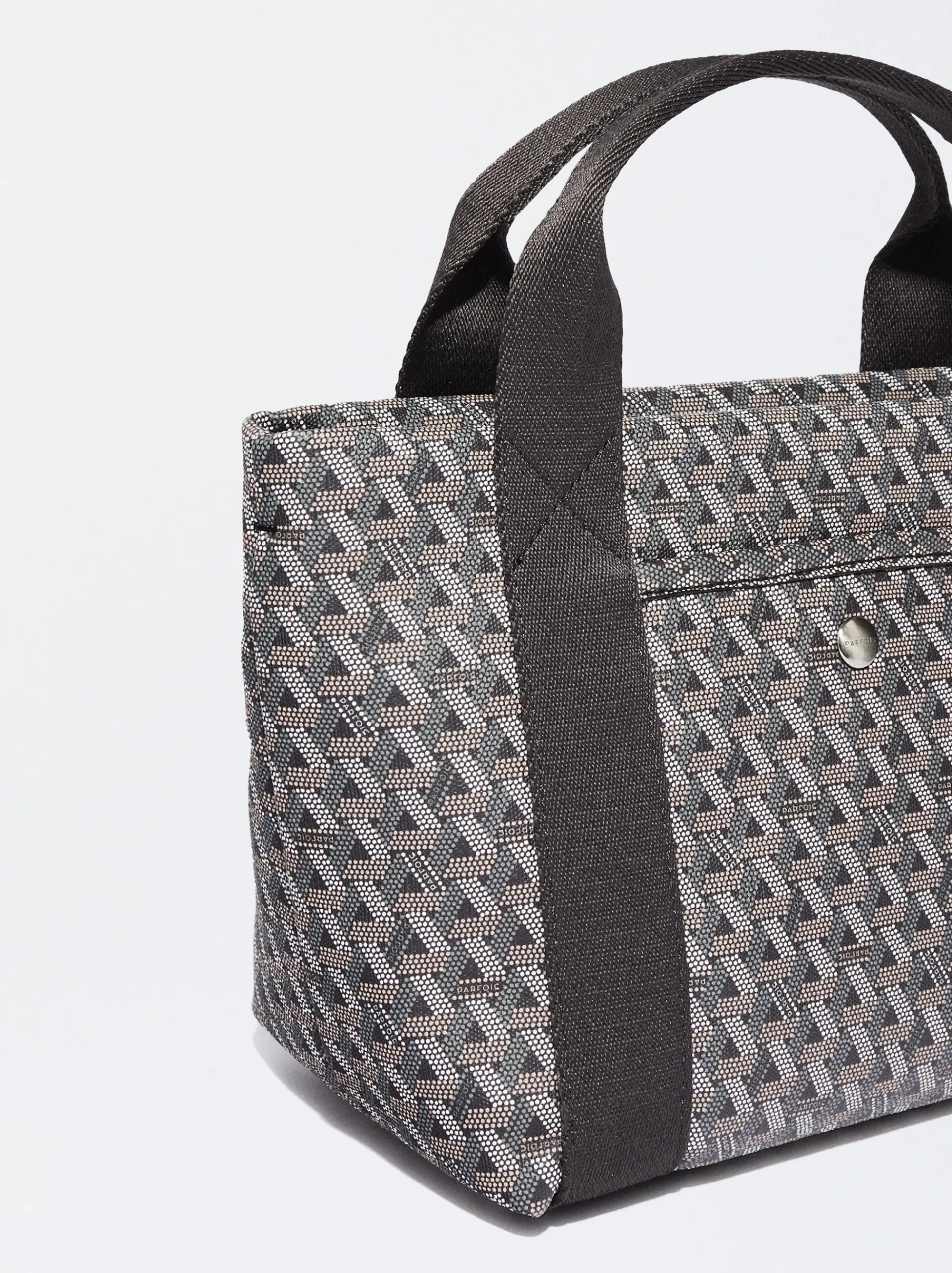 PARFOIS Schultertaschen|Taschen aus Leder NEW>Shopper Mit Print Grau