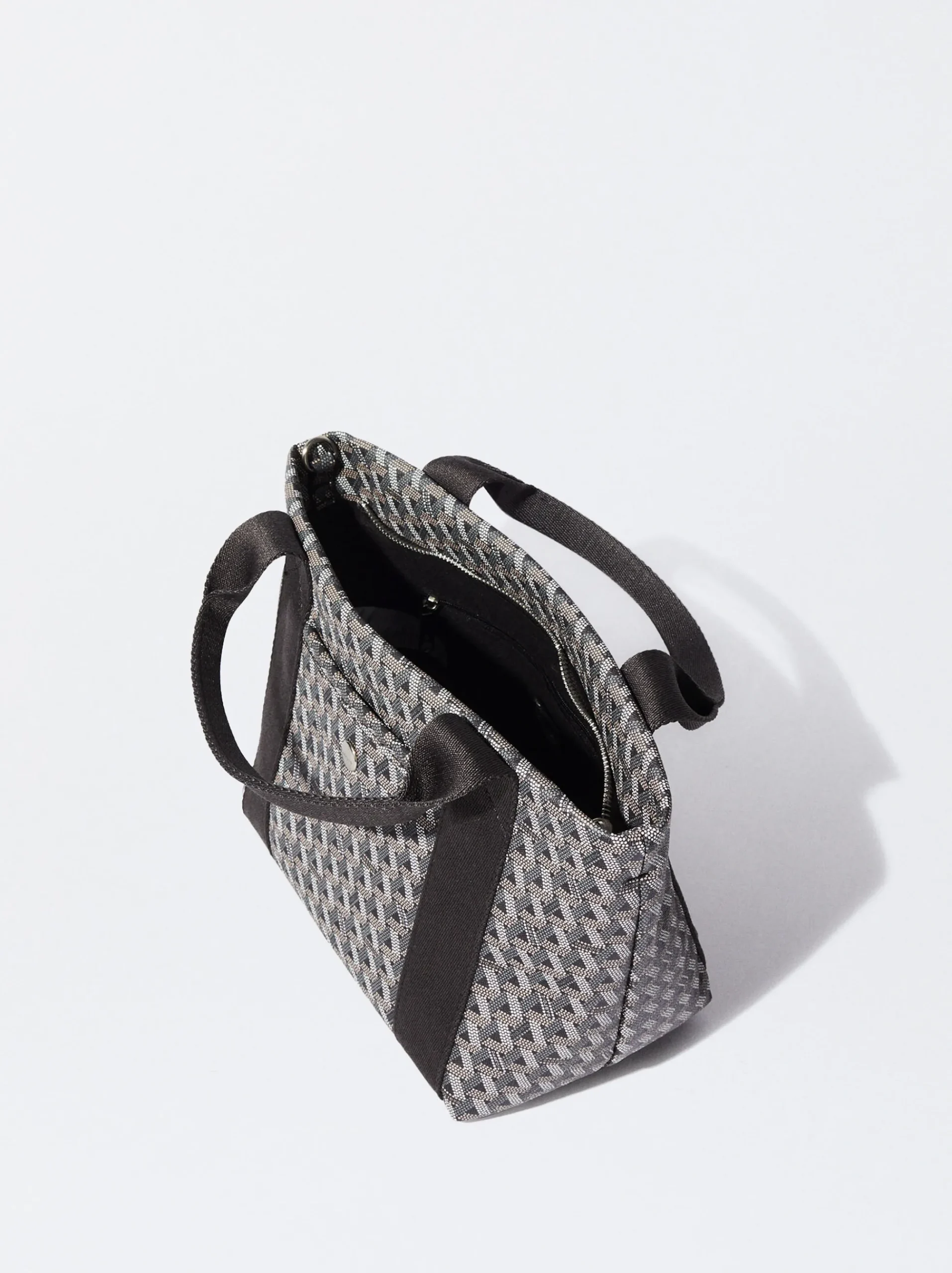 PARFOIS Schultertaschen|Taschen aus Leder NEW>Shopper Mit Print Grau