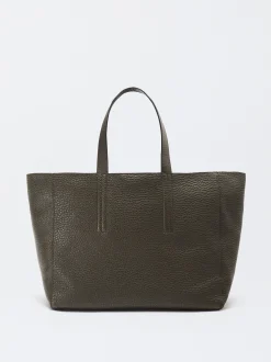 PARFOIS Basics|Set Ohrringen>Shopper-Tasche Aus Leder Khaki