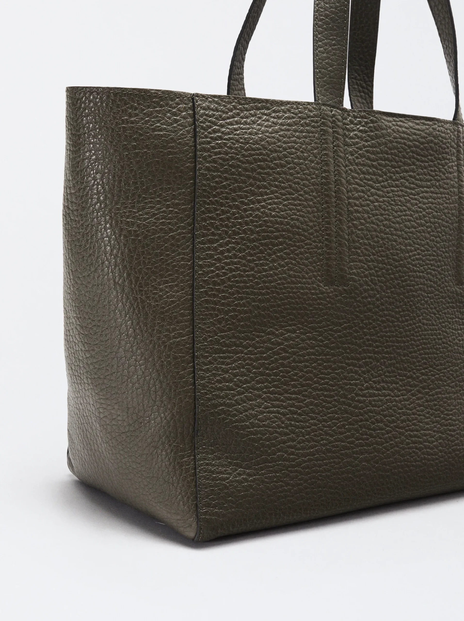 PARFOIS Basics|Set Ohrringen>Shopper-Tasche Aus Leder Khaki
