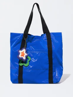 PARFOIS Grosse Taschen|Aktentaschen>Shoppingtasche Mit Anhänger Blau