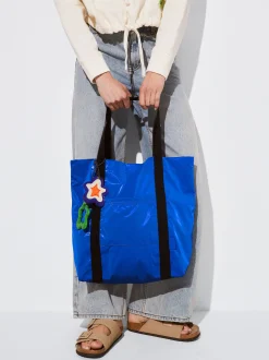 PARFOIS Grosse Taschen|Aktentaschen>Shoppingtasche Mit Anh&auml;nger Blau