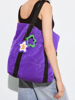 PARFOIS Grosse Taschen|Aktentaschen>Shoppingtasche Mit Anhänger Violett