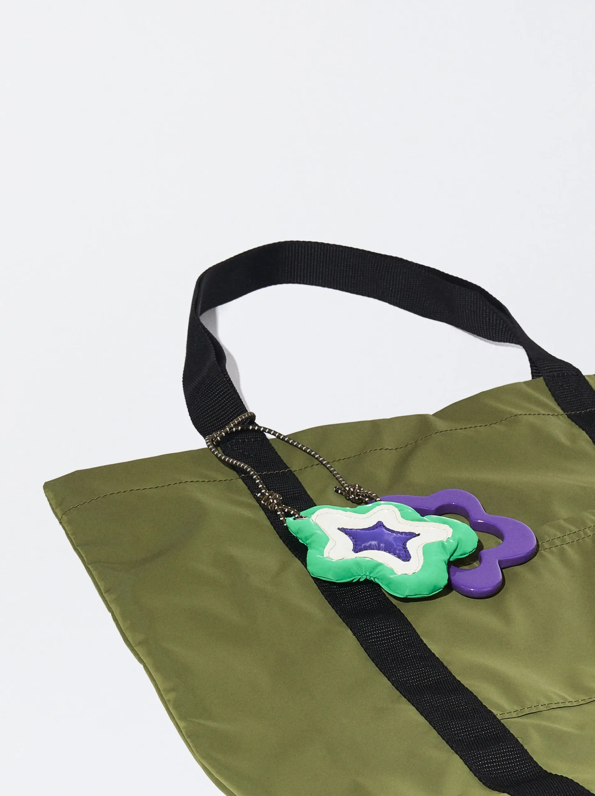 PARFOIS Grosse Taschen|Aktentaschen>Shoppingtasche Mit Anhänger Khaki
