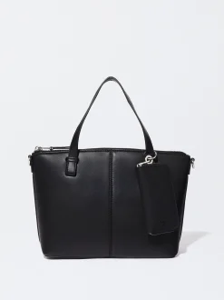 PARFOIS Rücksäcke>Shoppingtasche Mit Anh&auml;nger Schwarz