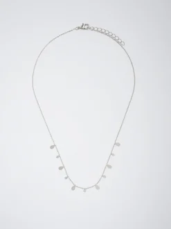 PARFOIS Raffinierter Modeschmuck|Set Ohrringen>farbener Halskette Silber
