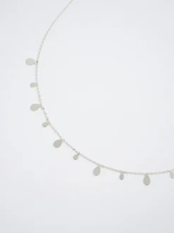 PARFOIS Raffinierter Modeschmuck|Set Ohrringen>farbener Halskette Silber