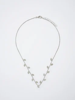 PARFOIS Raffinierter Modeschmuck|Kurze Ohrringe>farbener Halskette Mit Anh&auml;nger Silber
