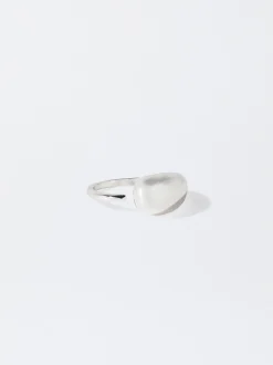 PARFOIS Basics|Strick>farbener Ring Silber