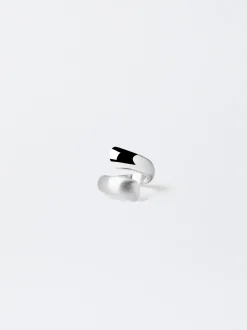PARFOIS Basics|Tops und Shirts>farbener Spiral Ring Silber