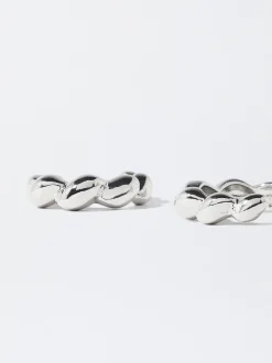 PARFOIS Lange Ohrringe|Basics>ne Creolen Silber