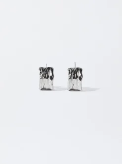 PARFOIS Halsketten|Sets>ne Creolen Aus Edelstahl Silber
