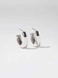 PARFOIS Halsketten|Kurze Halsketten>ne Creolen Aus Edelstahl Silber