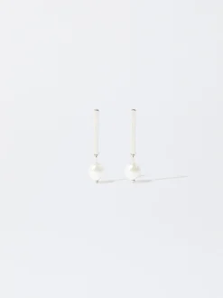 PARFOIS Raffinierter Modeschmuck|Ringe>ne Ohrringe Mit Kunstperle Silber