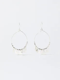 PARFOIS Raffinierter Modeschmuck|Kurze Halsketten>ne Ohrringe Mit Medaillen Silber