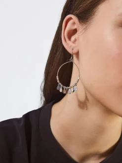 PARFOIS Raffinierter Modeschmuck|Kurze Halsketten>ne Ohrringe Mit Medaillen Silber