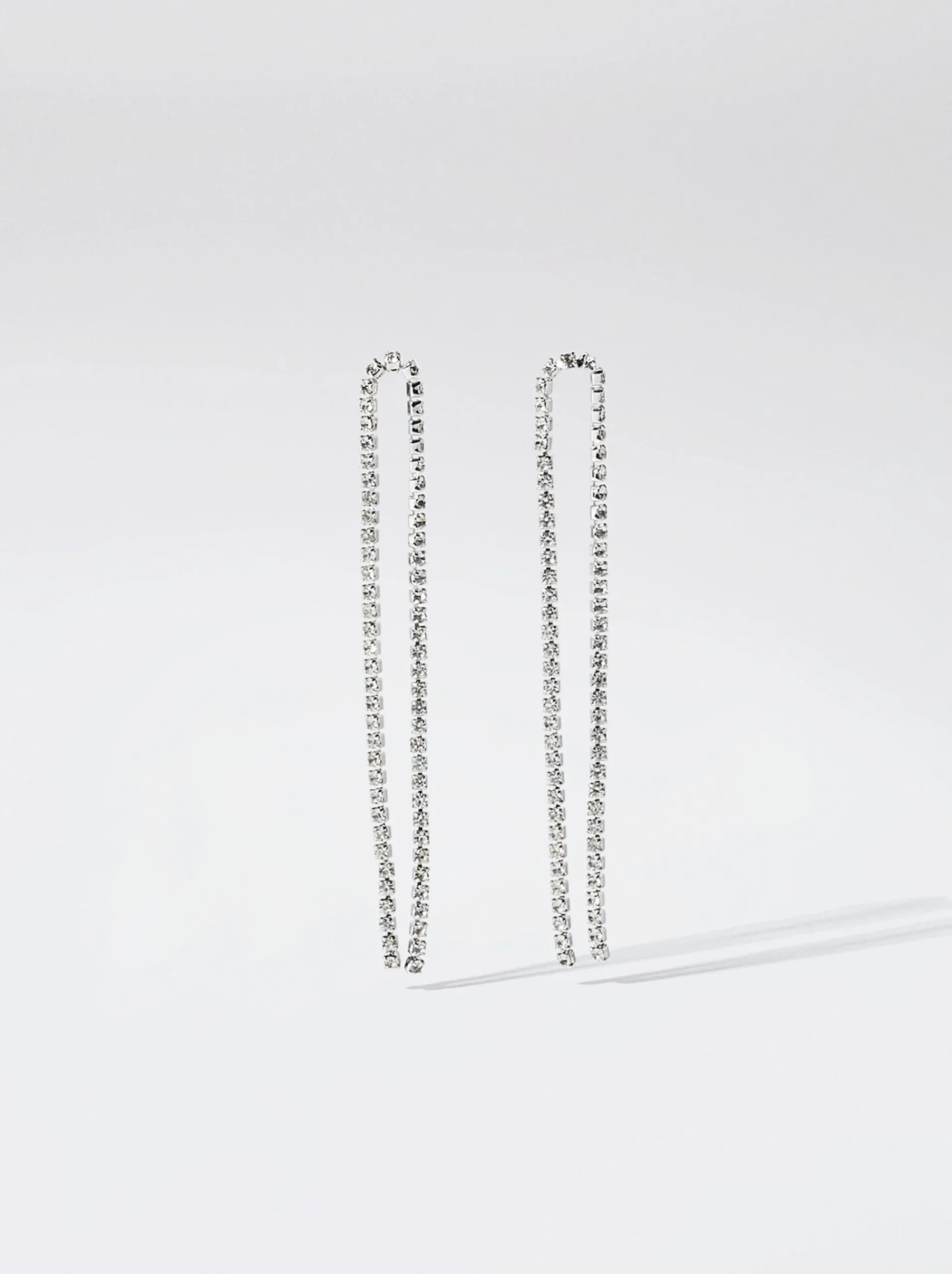 PARFOIS Raffinierter Modeschmuck|Kurze Ohrringe>ne Ohrringe Mit Strass Silber