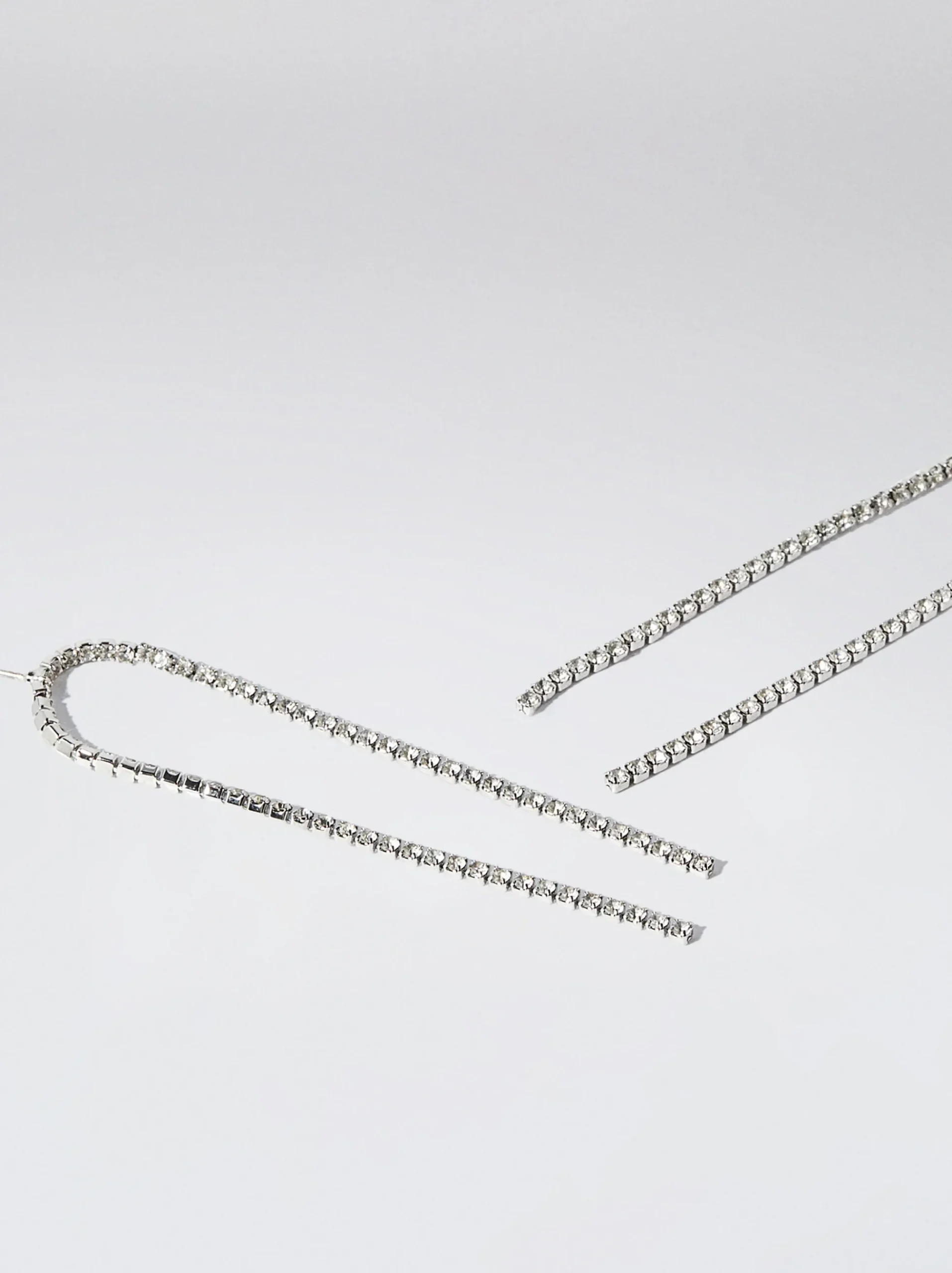 PARFOIS Raffinierter Modeschmuck|Kurze Ohrringe>ne Ohrringe Mit Strass Silber