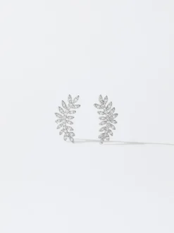 PARFOIS Lange Ohrringe|Basics>ne Ohrringe Mit Zirkonia Silber