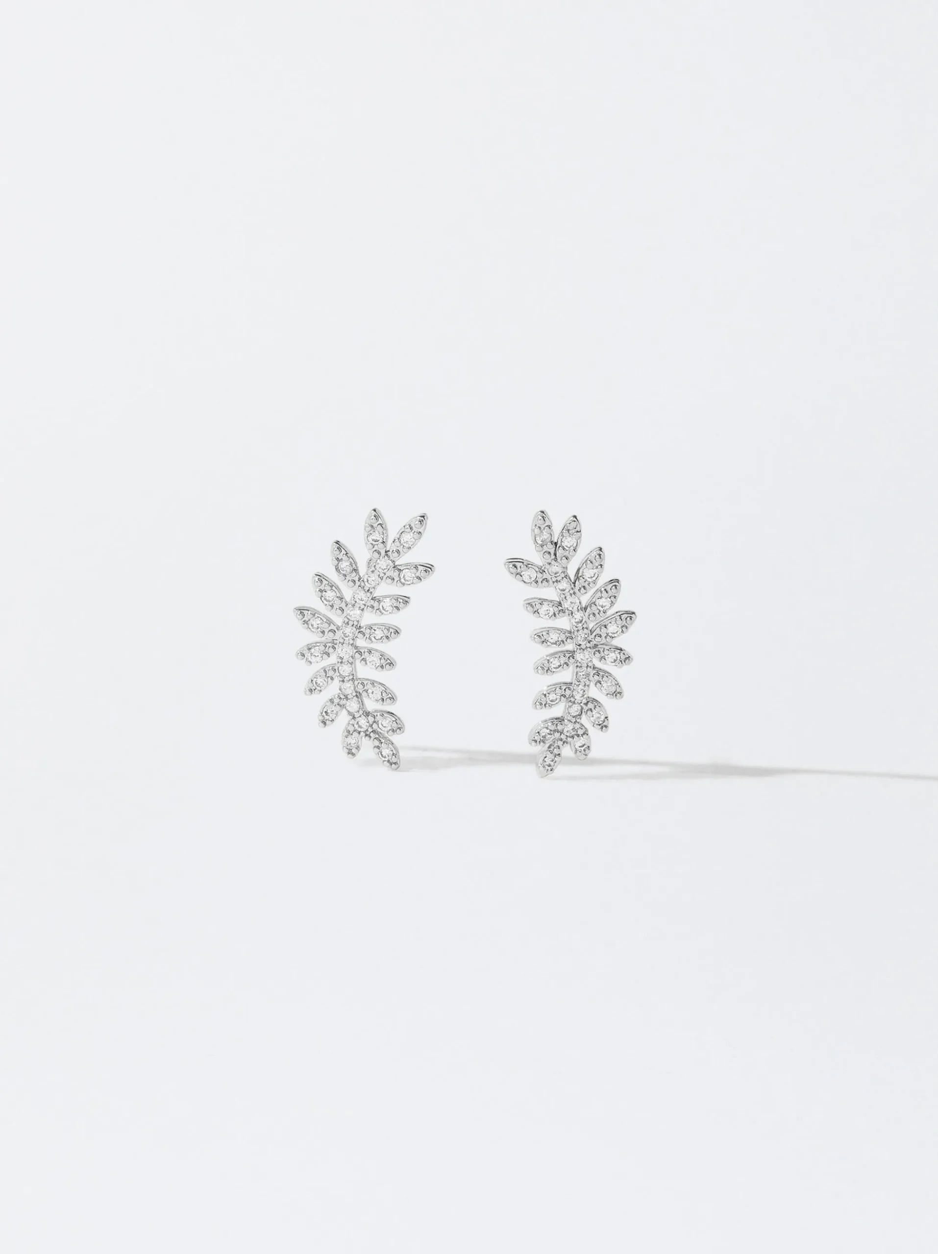 PARFOIS Lange Ohrringe|Basics>ne Ohrringe Mit Zirkonia Silber