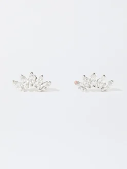 PARFOIS Lange Ohrringe|Trend Collection>ne Ohrringe Mit Zirkoniasteinen Silber