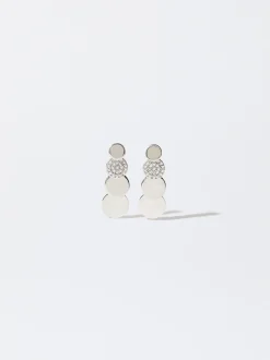 PARFOIS Raffinierter Modeschmuck|Ringe>ne Ohrringe Mit Zirkonia Silber