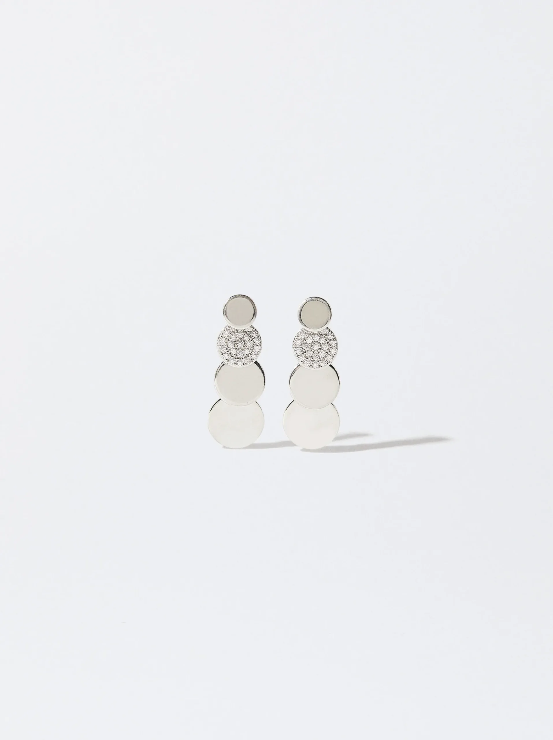 PARFOIS Raffinierter Modeschmuck|Ringe>ne Ohrringe Mit Zirkonia Silber