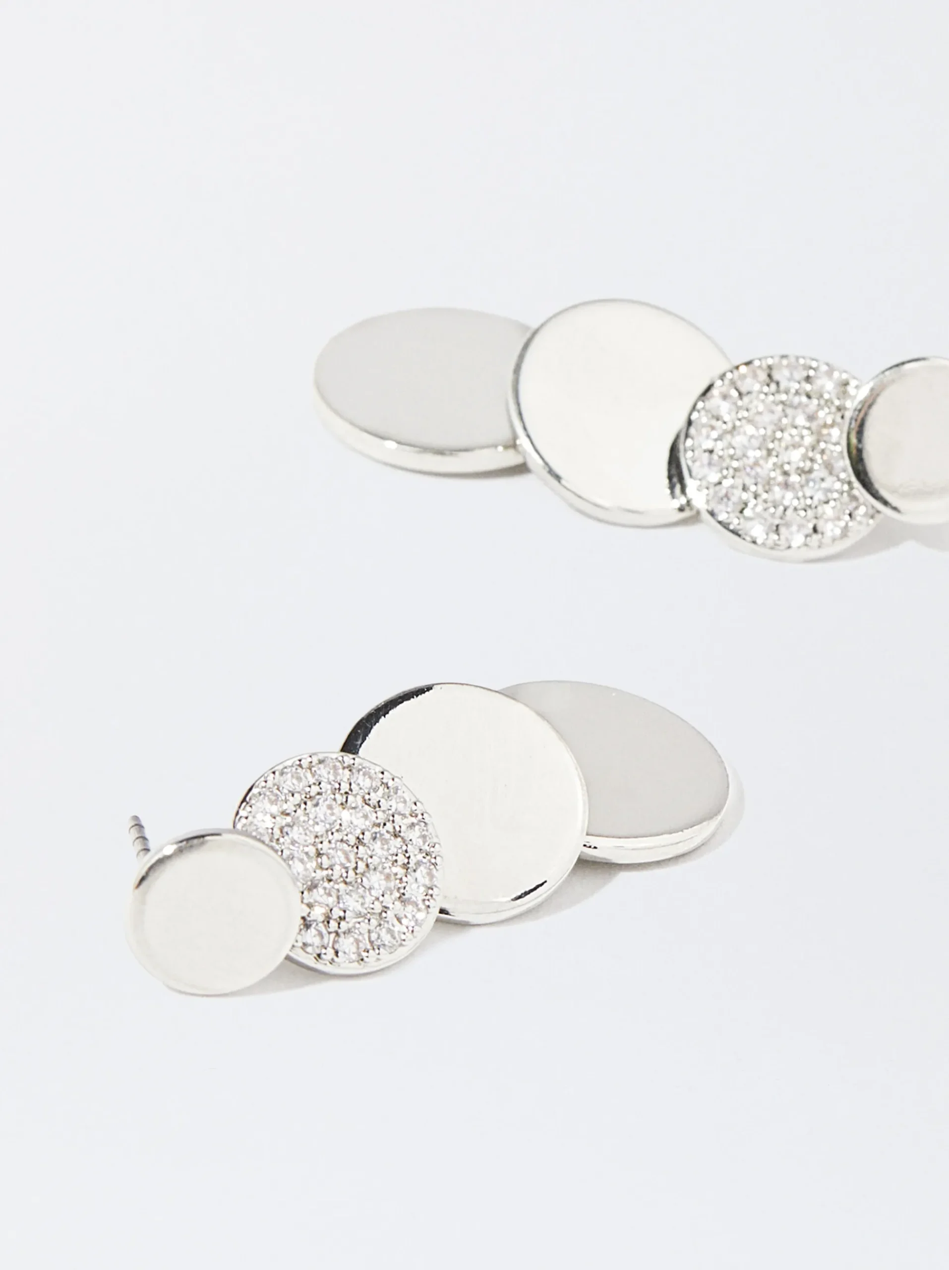 PARFOIS Raffinierter Modeschmuck|Ringe>ne Ohrringe Mit Zirkonia Silber