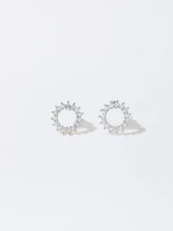 PARFOIS Raffinierter Modeschmuck|Kurze Halsketten>ne Ohrringe Mit Zirkoniasteinen Silber
